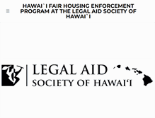 Tablet Screenshot of fairhousinghawaii.org